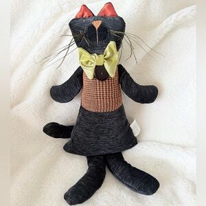 2010 Woof and Poof Black Cat Halloween Fall Plush